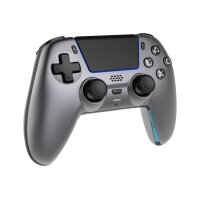 DELTACO Wireless Controller PS5 GAM-199-STEELGRAY with charging dock, Gray