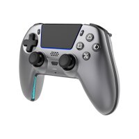 DELTACO Wireless Controller PS5 GAM-199-STEELGRAY with charging dock, Gray