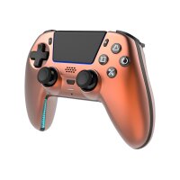 DELTACO Wireless Controller PS5 GAM-199-ORANGECOPPER with charging dock, Orange
