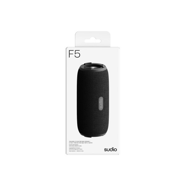 SUDIO Portable Speaker 20W F5BLK F5, Black