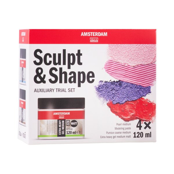 AMSTERDAM Kit de modelage et de moulage 24820001 Medium 4x120ml