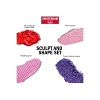 AMSTERDAM Kit de modelage et de moulage 24820001 Medium 4x120ml