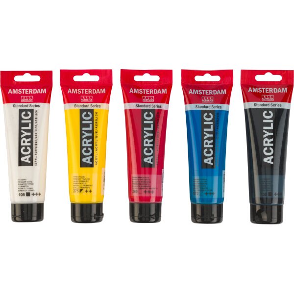 AMSTERDAM Standard Series Acryl Set 17791905 couleurs primaires 5x120ml
