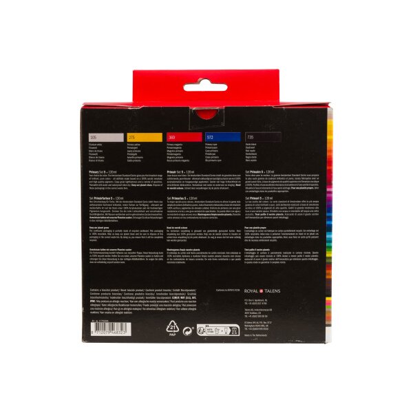 AMSTERDAM Standard Series Acryl Set 17791905 couleurs primaires 5x120ml