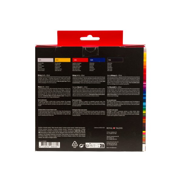 AMSTERDAM Standard Series Acryl Set 17791904 set mixte 5x120ml