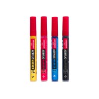 AMSTERDAM Acrylic Marker Starter 4mm 17519001 assorti 4 pièces