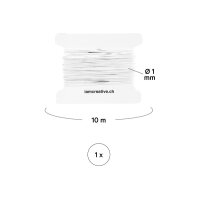 I AM CREATIVE Schmuckband, elastisch 1mmx10m 4703.21 weiss