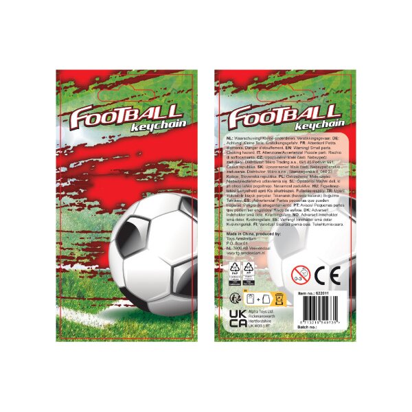 ROOST Porte-cl&eacute;s 20cm 622011 Football, assorti