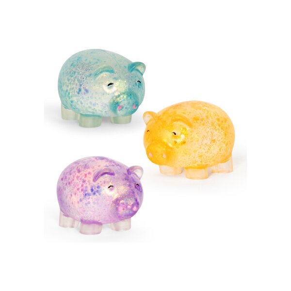 ROOST Quetschi Glitzerschwein 8.5cm NV1076 assortiert