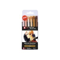 SAKURA Brush Pen Koi POXBR6E Set Portrait 6 pièces