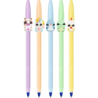 BIC Kugelschreiber Cristal Pastel Figurines, 5er Blister