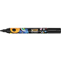 BIC Marqueur permanent Intensity, pointe ogive, blanc
