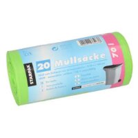 STARPAK Mülleimerbeutel HDPE, 70 Liter, weiss