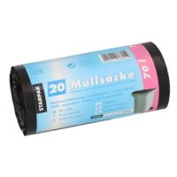 STARPAK Mülleimerbeutel HDPE, 70 Liter, gelb