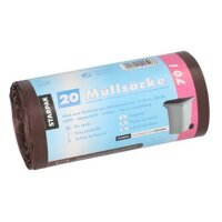 STARPAK Sac poubelle HDPE, 70 litres, bleu