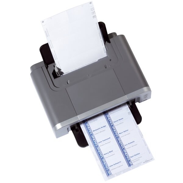 DURABLE Planche dimpression pour badges, 75 x 40 mm, blanc