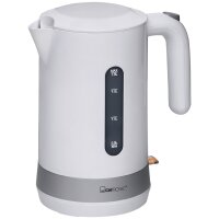 CLATRONIC Wasserkocher WK 3840, kabellos, 1,8 L, weiss