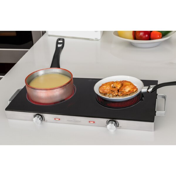 PROFI COOK Double plaque de cuisson PC-DKP 1211, inox