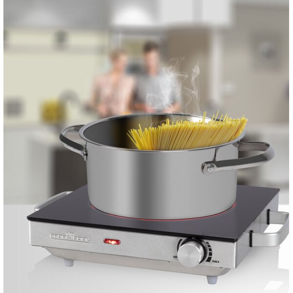 PROFI COOK Infrarot-Einzelkochplatte PC-EKP 1210, Edelstahl