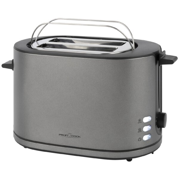 PROFI COOK Grille-pain 2 tranches PC-TA 1291, graphite