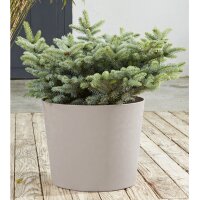poétic Pflanzgefäss ELEMENT, konisch, 400 mm, khaki