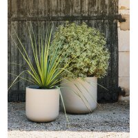 EDA Bac à plantes VOLCANIA UP, rond, 385 mm, beige