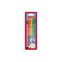 STABILO Stylo Fibre Pen 68 1mm 6806-1 6 coleurs néon