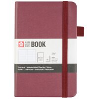 SAKURA Carnet, 90 x 140 mm, ligné, mûre