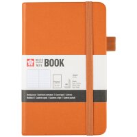 SAKURA Carnet, 90 x 140 mm, ligné, ambre