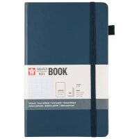 SAKURA Carnet, 130 x 210 mm, quadrillé, indigo...