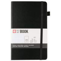 SAKURA Carnet, 130 x 210 mm, ligné, noir