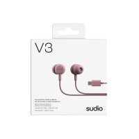 SUDIO Wired Earbuds V3PNK V3, Pink