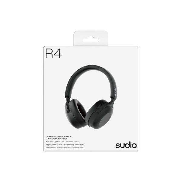 SUDIO Over-ear Headphones R4BLK R4, Black, Wireless