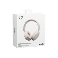 SUDIO Over-ear ANC Headphones K2WHT K2, White, Wireless