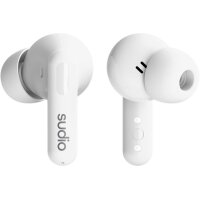 SUDIO Noise Cancelling Earbuds C8WHT C8, White, Wireless