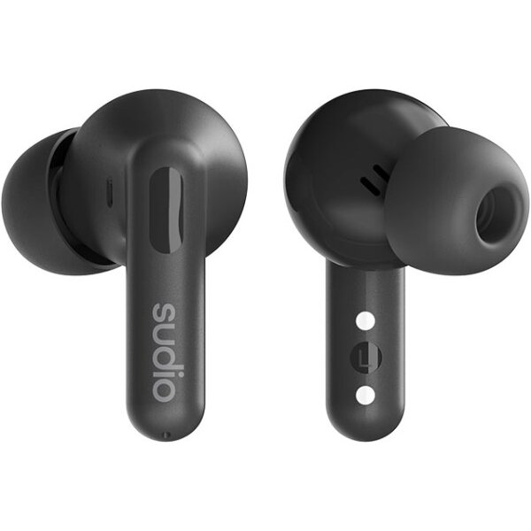 SUDIO Noise Cancelling Earbuds C8BLK C8, Black, Wireless