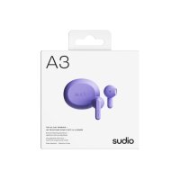 SUDIO Wireless Earbuds A3PUR A3, Purple