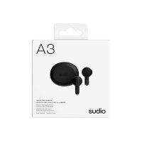 SUDIO Wireless Earbuds A3BLK A3, Black