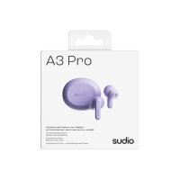 SUDIO Noise Cancelling Earbuds A3PROPUR A3 Pro, Purple, Wireless