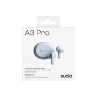 SUDIO Noise Cancelling Earbuds A3PROBLU A3 Pro, Blue, Wireless