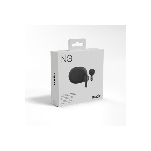 SUDIO Wireless Earbuds N3BLK N3, Black