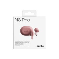 SUDIO Noise Cancelling Earbuds N3PROPNK N3 Pro Pink, Wireless