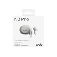 SUDIO Noise Cancelling Earbuds N3PROWHT N3 Pro, White, Wireless