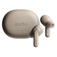 SUDIO Noise Cancelling Earbuds E4PROLAT E4 Pro, Latte,...
