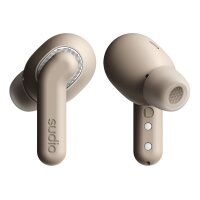 SUDIO Noise Cancelling Earbuds E4PROLAT E4 Pro, Latte, Wireless