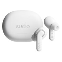 SUDIO Noise Cancelling Earbuds E4PROWHT E4 Pro, White,...
