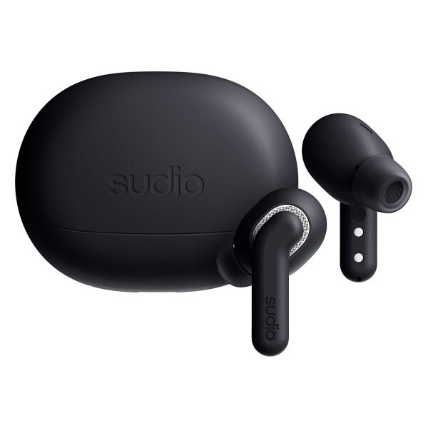 SUDIO Noise Cancelling Earbuds E4PROBLK E4 Pro, Black, Wireless