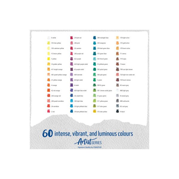 STAEDTLER Farbstifte Artist Line 104M60 assortiert 60 St&uuml;ck