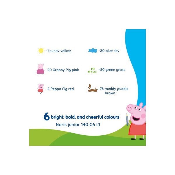 STAEDTLER Farbstifte Noris Peppa Pig 140C6L1 assortiert 6 St&uuml;ck