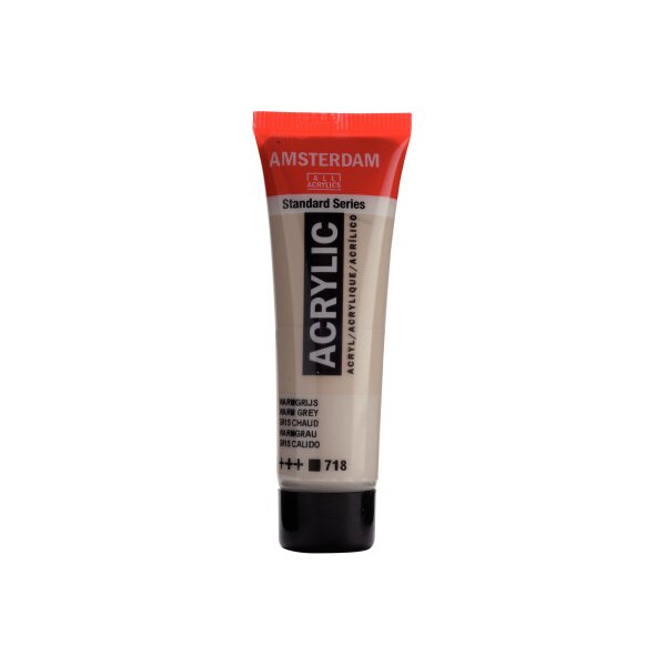 AMSTERDAM Peinture acrylique 20ml 17047180 Gris chaud 718